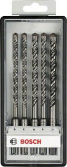 Набор сверл для перфоратора SDS-plus-5 Robust Line 5 предм. ? 6,6,8,8,10 x 165mm 2607019928